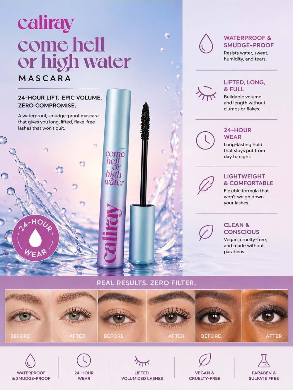 Caliray Come Hell Or High Water Mascara — Black